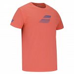Babolat Exercise Big Flag Tee Hot Coral